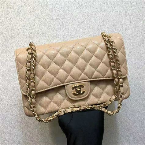 embossed calfskin leather taupe leather chain shoulder handbag by chanel|chanel handbags outlet.